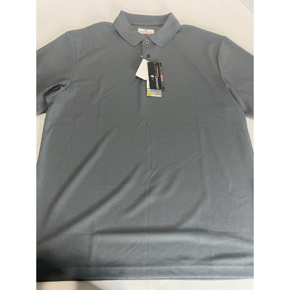 NEW Grand Slam Classic-Fit Airflow Performance Polo Quiet Shade LG - Picture 1 of 5